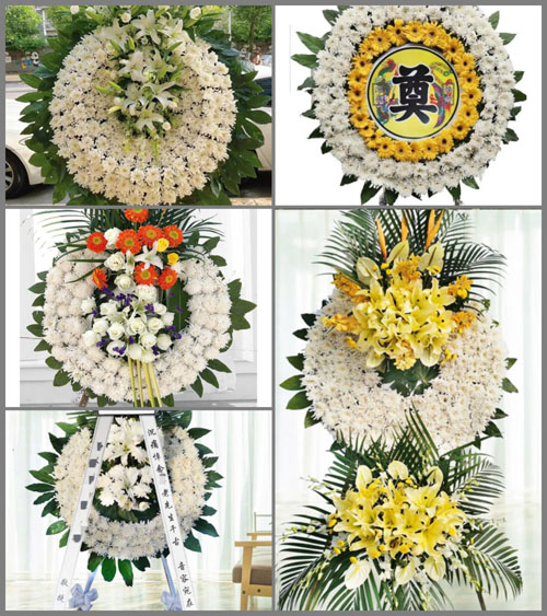 四川成都简阳市丹景乡花圈速递